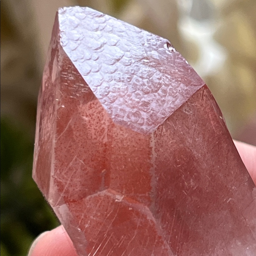 Pink Lemurian Crystal Quartz Point - Picture 2 of 6